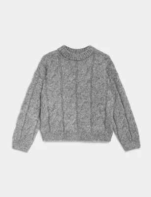Cable Knit Crew Neck Jumper