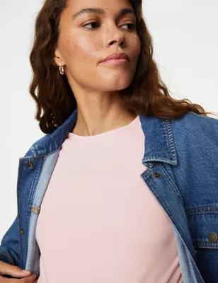 2pk Cotton Rich Slim Fit Tops