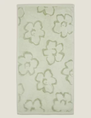 Pure Cotton Magnolia Textured Towel