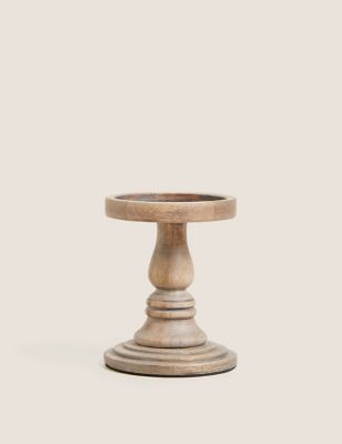 Wooden Medium Candle Holder