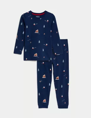 Pure Cotton Christmas Pyjamas (1-8 Yrs)