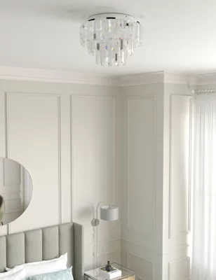 Crystal Flush Ceiling Light