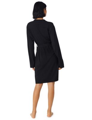 Jersey Logo Print Short Robe