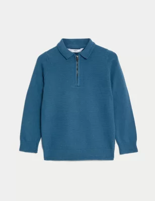 Pure Cotton Knitted Polo Shirt (2-8 Yrs)