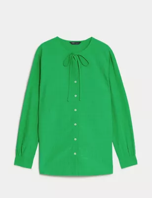 Modal Rich Longline Blouse