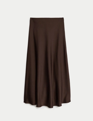 Satin Midaxi Slip Skirt