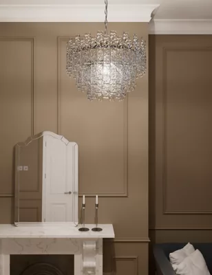Madelyn Textured Glass Chandelier