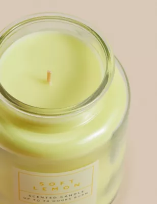 Soft Lemon Jar Candle
