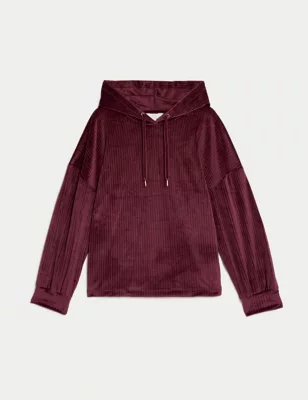 Flexifit&trade; Ribbed Velour Lounge Hoodie