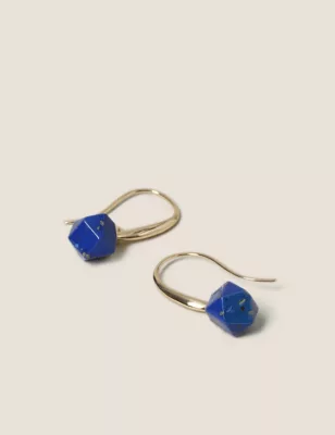 Blue Semi Precious Drop Earring