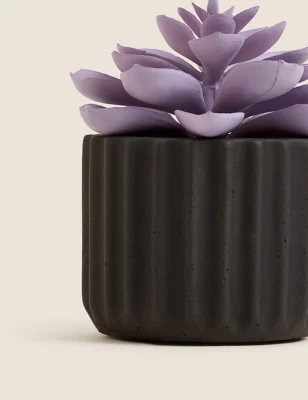 Artificial Mini Succulent In Concrete Pot