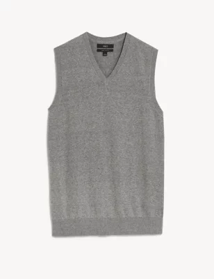 Pure Cotton Sleeveless Jumper