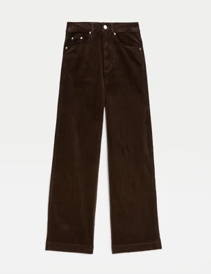 Cotton Rich Cord Wide Leg Trousers
