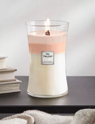 Island Getaway Ellipse Hourglass Candle With Crackle Wick