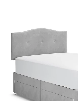 Classic Curve Button Strutted Headboard