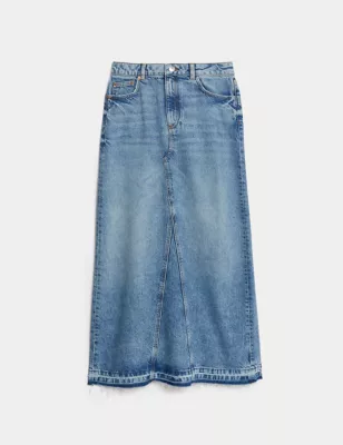 Denim Maxi Skirt