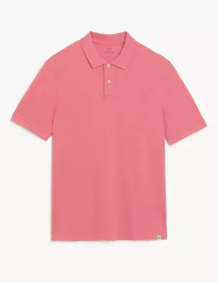 Pure Cotton Pique Polo Shirt