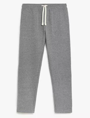 Drawstring Pure Cotton Straight Leg Joggers