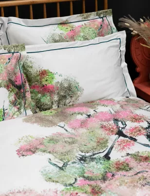 Pure Cotton Sateen Pinyin Tree Bedding Set