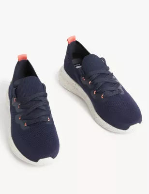 Knitted Lace Up Trainers