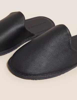Leather Mule Slippers With Freshfeet&trade;