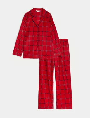 Fleece Checked Pyjama Set