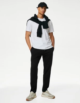 2pk Cotton Rich Straight Leg Joggers