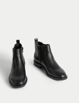 Croc Buckle Ankle Boots