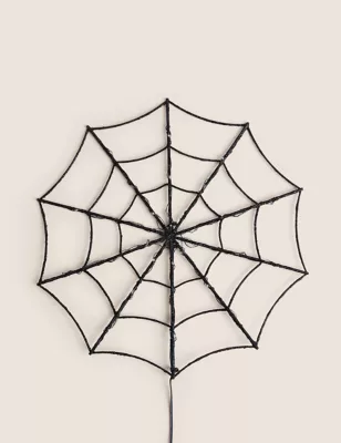 Halloween Spider Web Light Up Wall Hanging