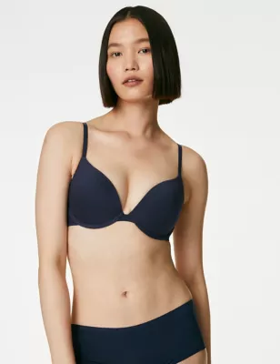 3pk Cotton Wired Push-Up Bras A-E