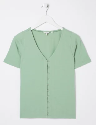 Cotton Rich Pointelle Pyjama Top