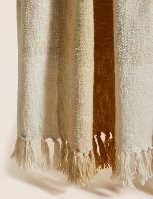 Pure Cotton Checked Throw