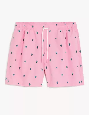 Quick Dry Embroidered Swim Shorts