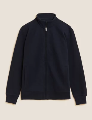 Pure Cotton Zip Up Sweatshirt