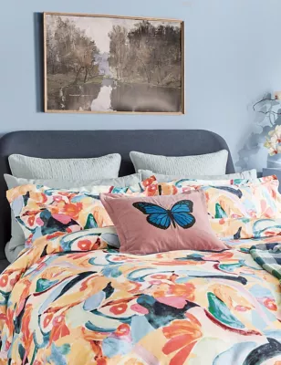 Pure Cotton Sateen Abstract Art Duvet Cover