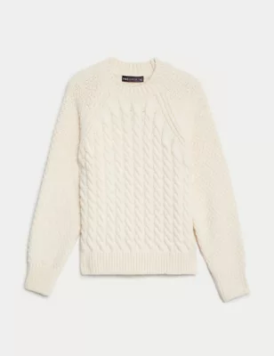 Cable Knit Crew Neck Jumper