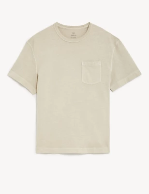 Relaxed Fit Pure Cotton Crew Neck T-Shirt