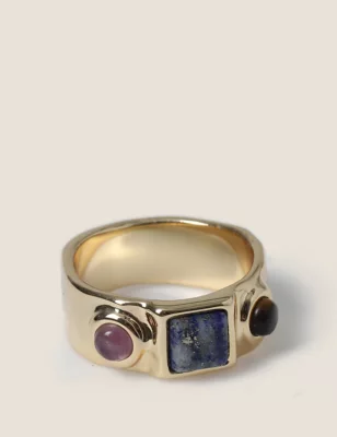 Gold Plated Semi Precious Ring