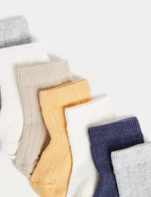 7pk Cotton Rich Baby Socks