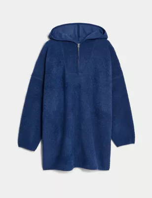 Borg Half Zip Hoodie