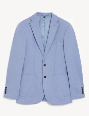 Textured Jersey Jacket With Stretch