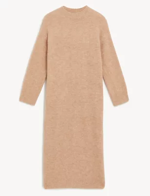 Knitted Crew Neck Dress