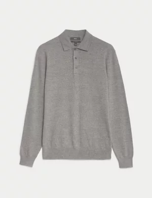 Cotton Rich Tipped Knitted Polo Shirt