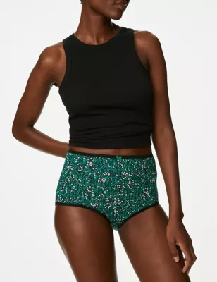 5pk Cotton Lycra&trade; Printed Full Briefs