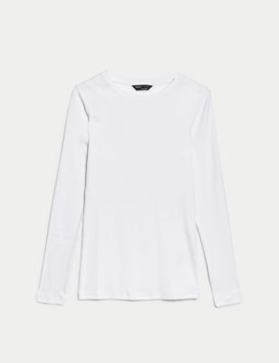 Cotton Rich Ribbed Top