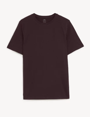Pure Cotton Crew Neck T-Shirt