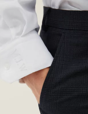 Personalised Men'S Slim Fit Cotton Shirt