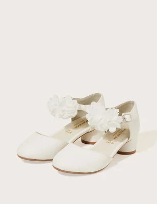 Kids' Floral Corsage Party Shoes (1large - 13 Large)