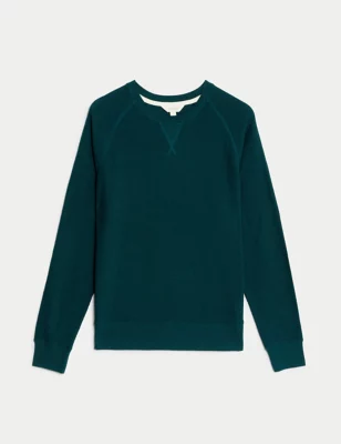 Pure Cotton Loungewear Sweatshirt