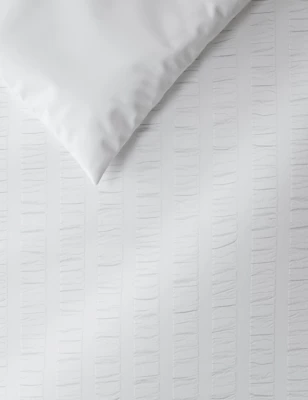 Pure Cotton Striped Seersucker Bedding Set